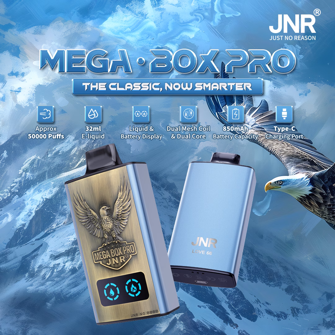 JNR Mega Box Pro 50000 PUffs vapes