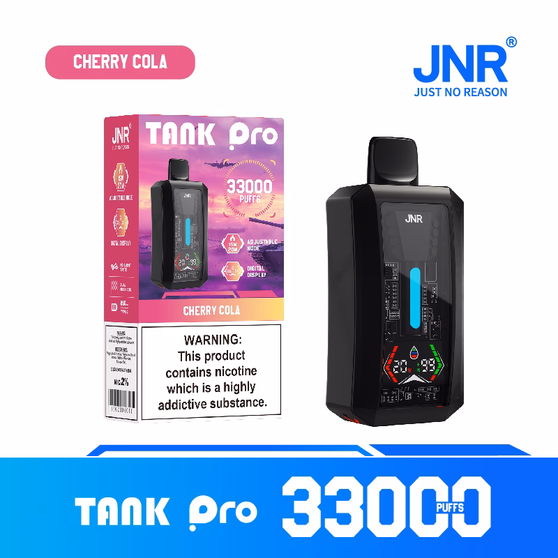 JNR Tank Pro 33000 33K Puffs Vape monouso 2% Nicotina LED Display Digitale E-Liquid
