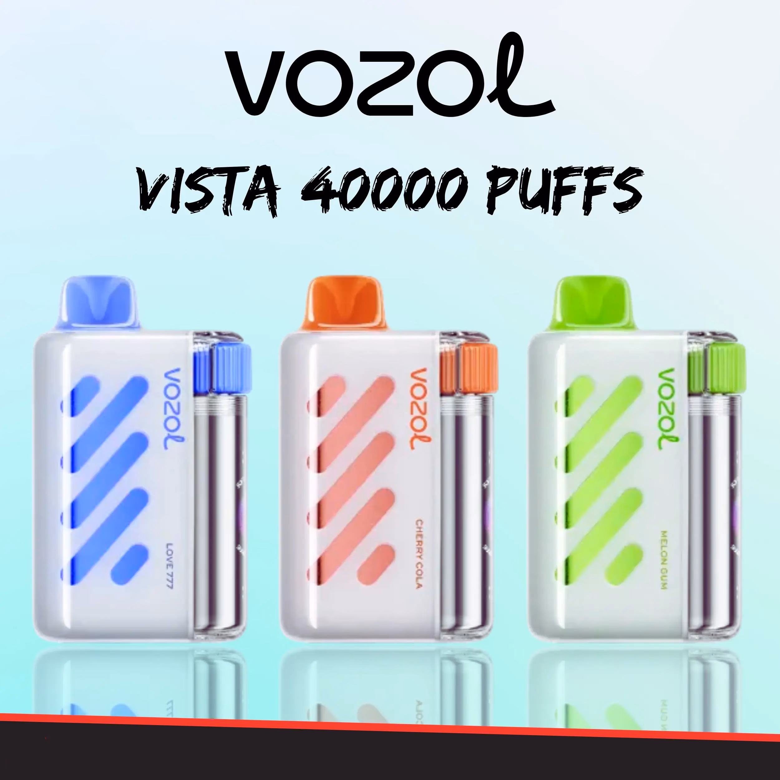 Vozol Vista 40000 40K パフ ディスポサベル アーク 5% ニコチン充電式倉庫